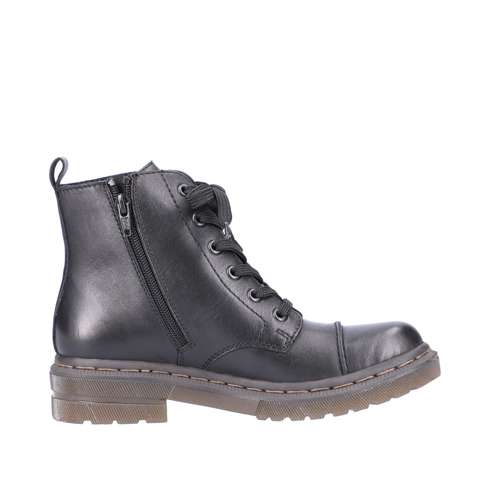 Black Zip Boots for Women | Rieker 78202-00