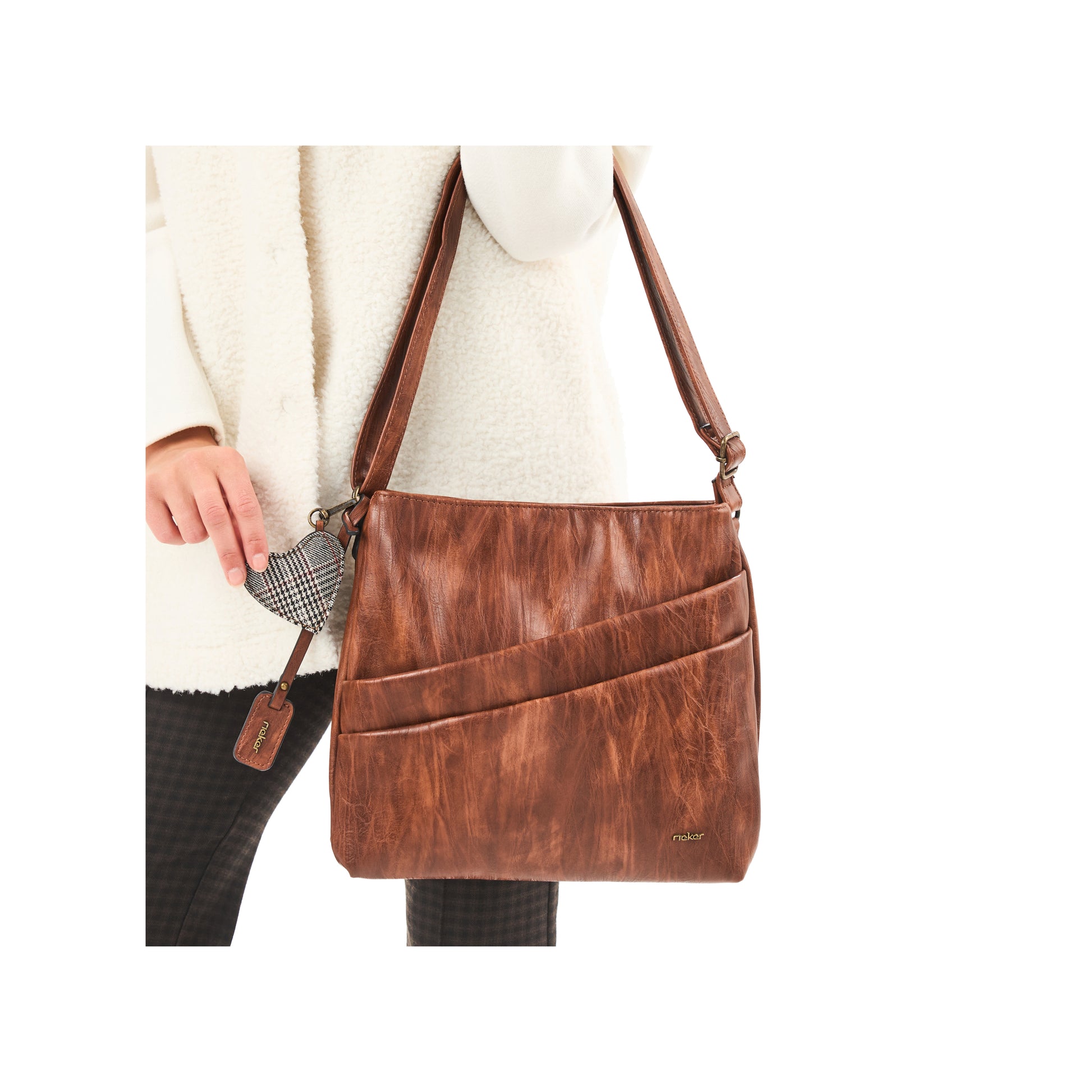 Brown Zip Bags for Women | Rieker H1005-22