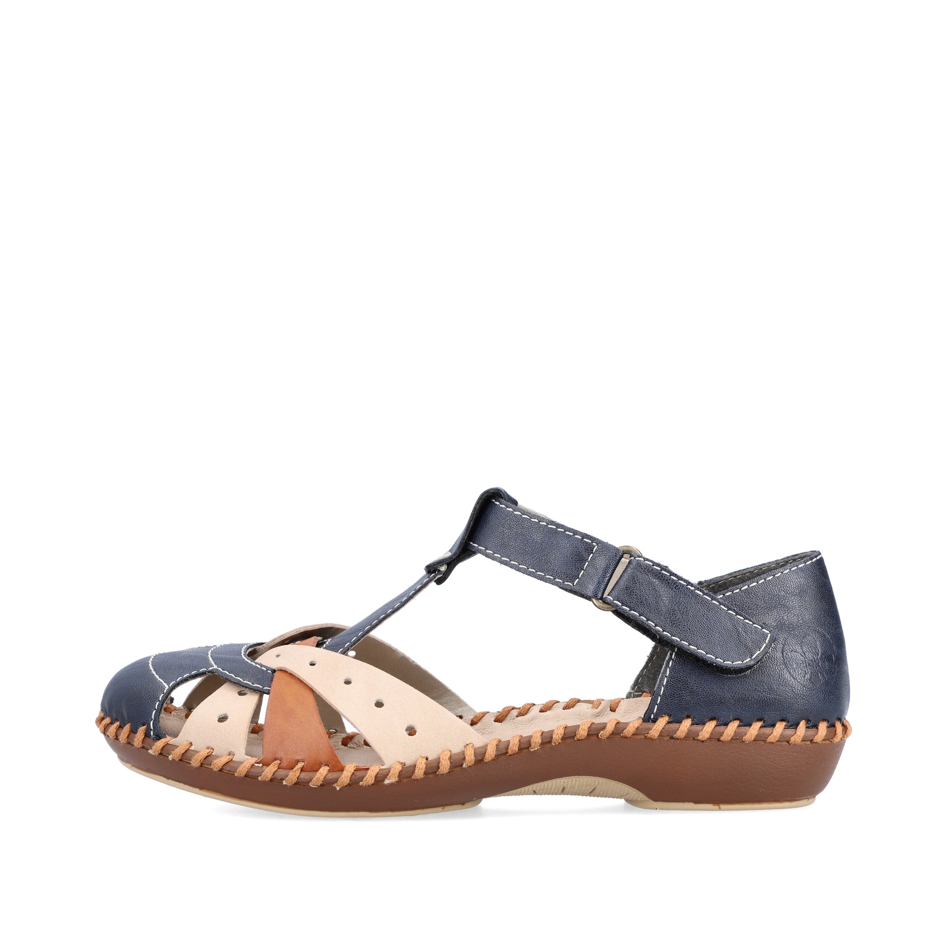 Blue Hook & Loop Shoes for Women | Rieker M1655-14