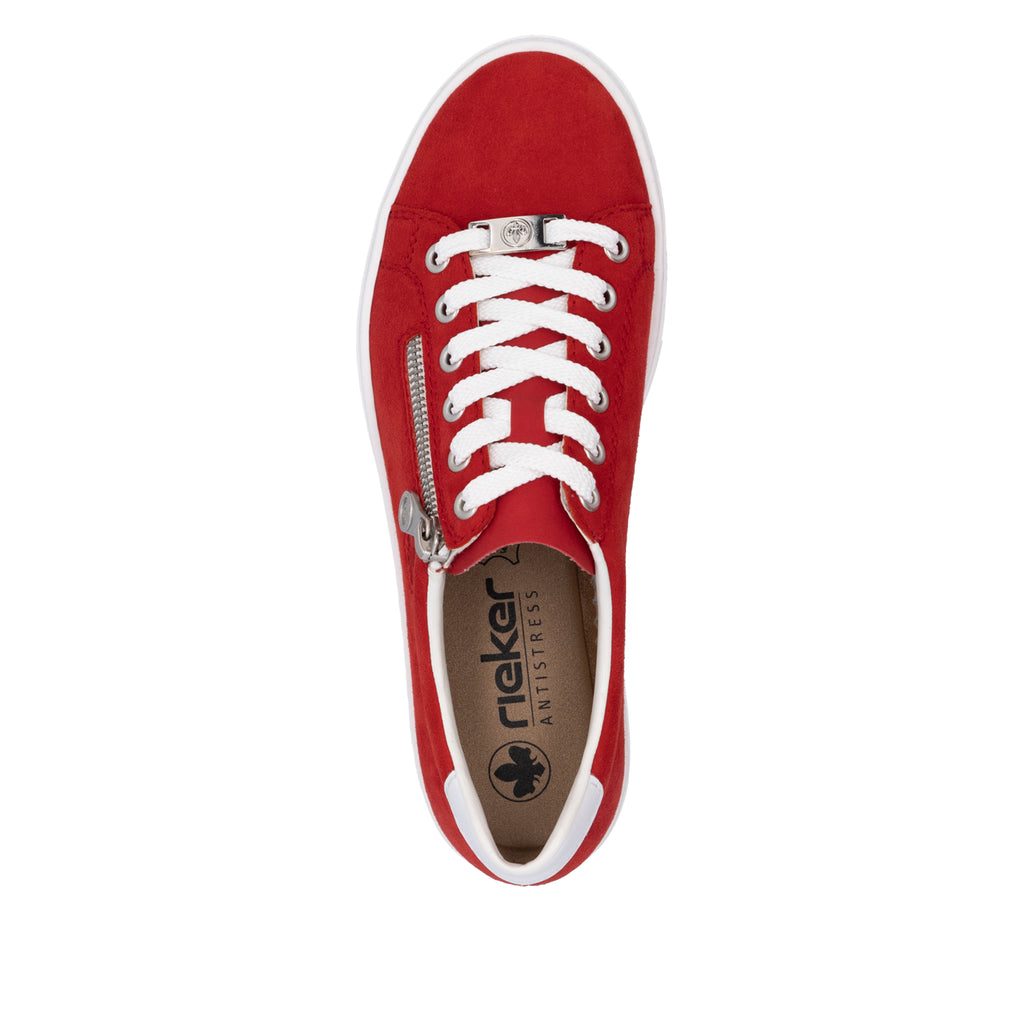 Red Zip Shoes for Women | Rieker L59L1-33