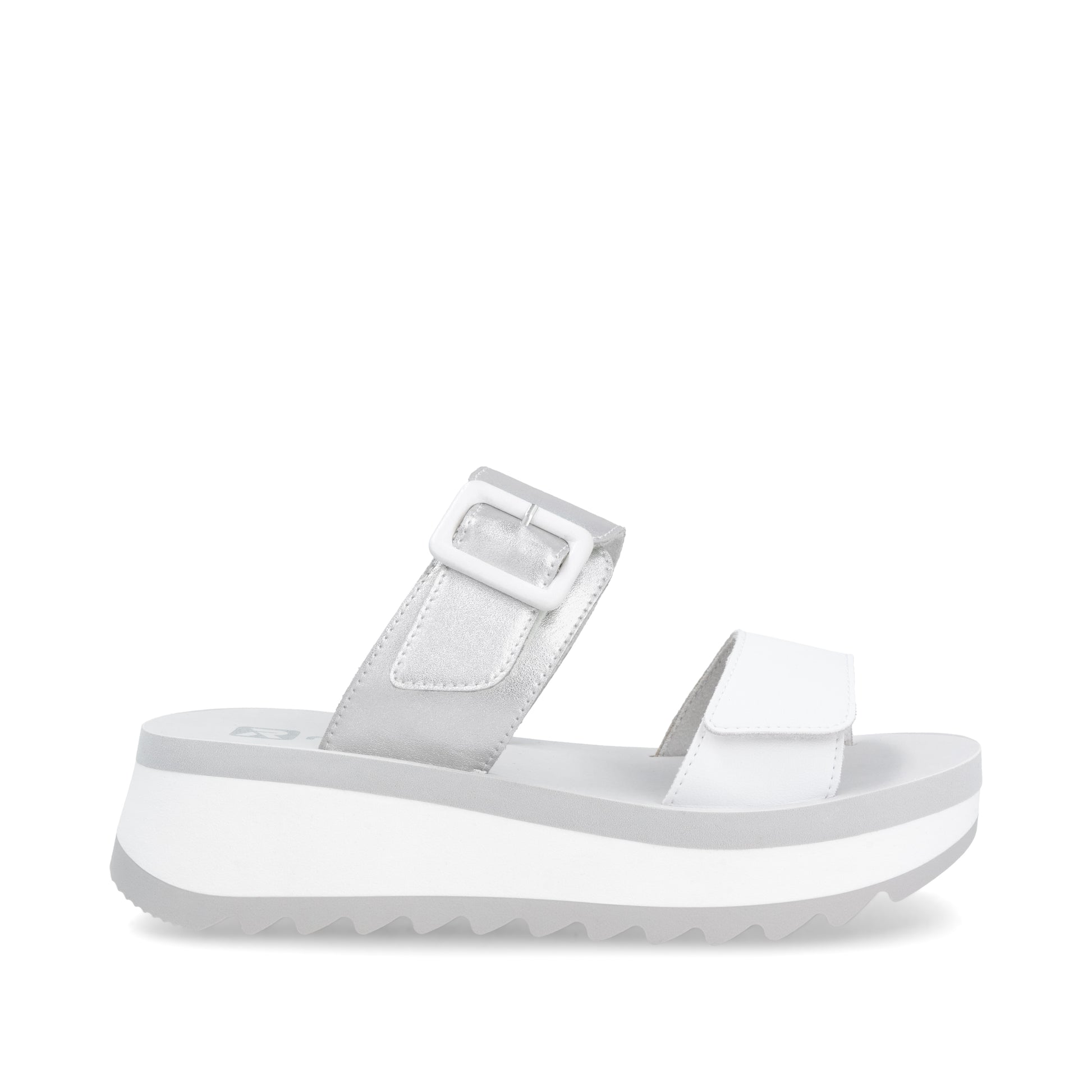 White Hook & Loop Sandals for Women | Rieker W3050-90