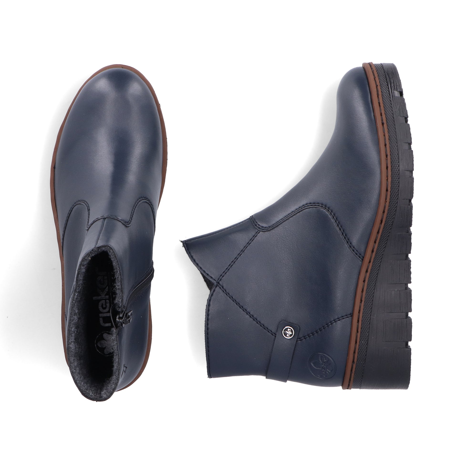 Blue Zip Boots for Women | Rieker X9164-14