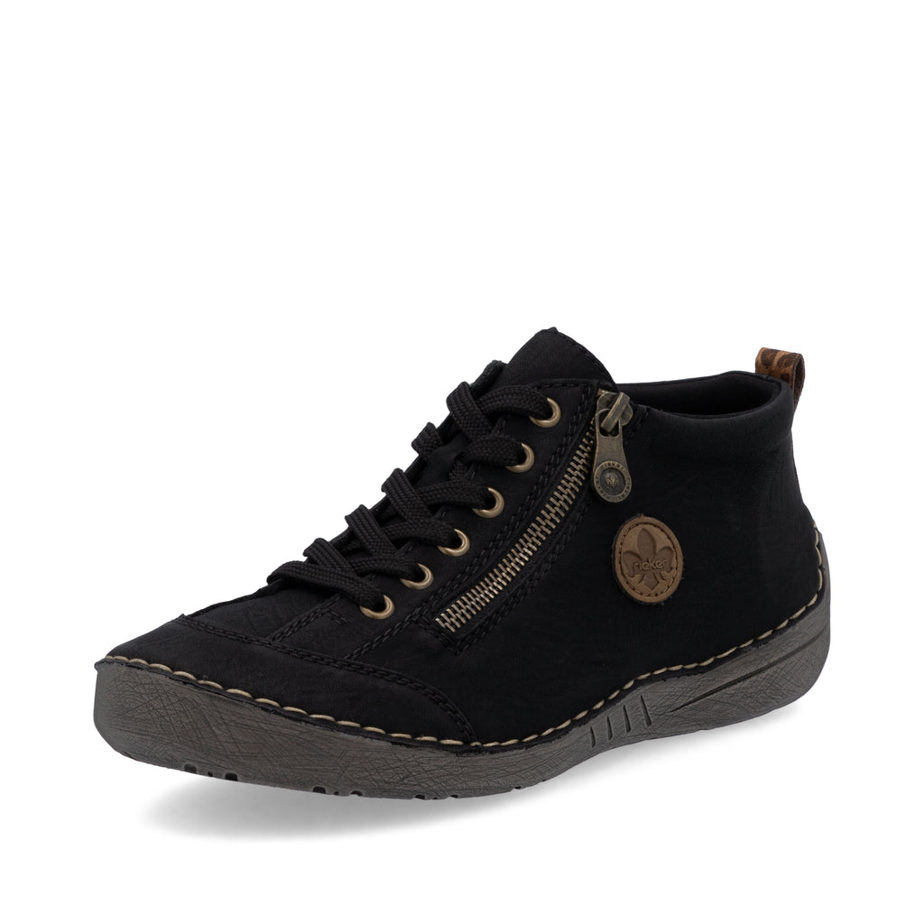 Black Zip Boots for Women | Rieker 52514-00