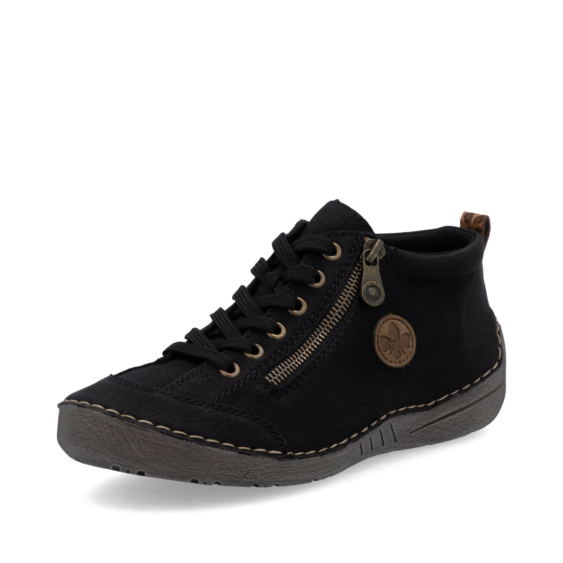 Black Zip Boots for Women | Rieker 52514-00