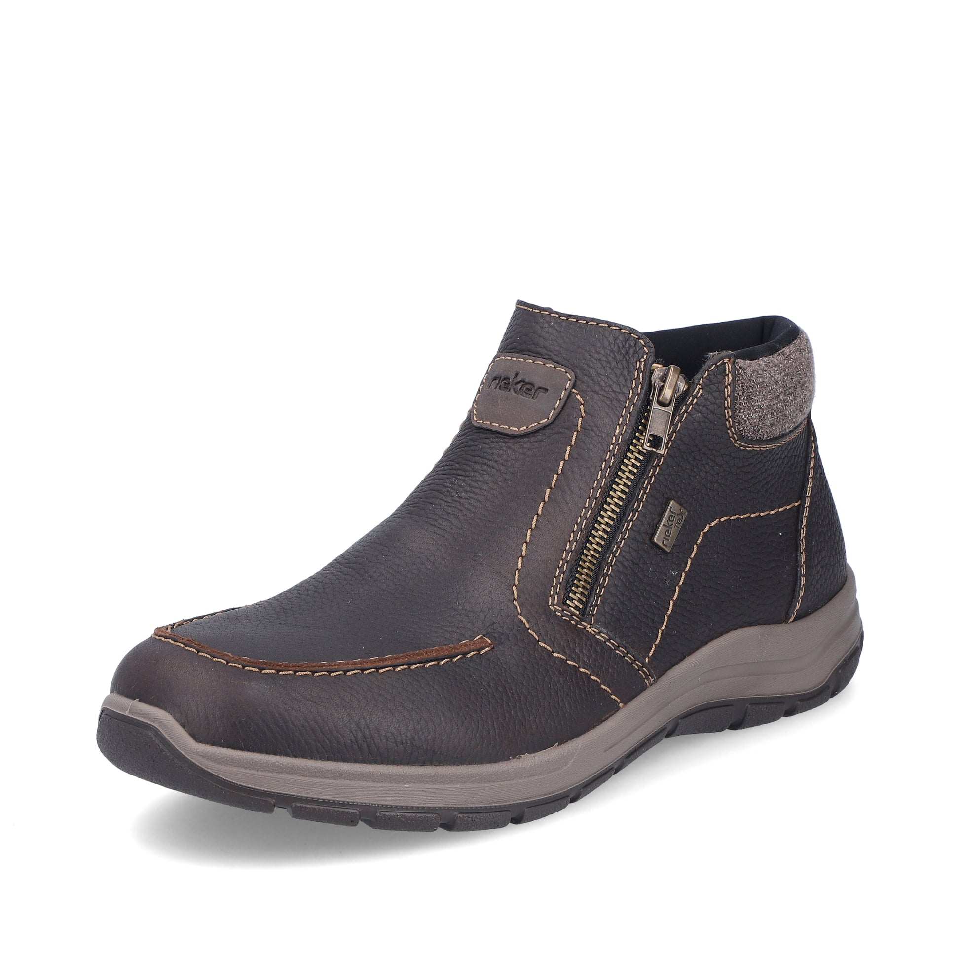 Brown Zip Boots for Men | Rieker 03660-25