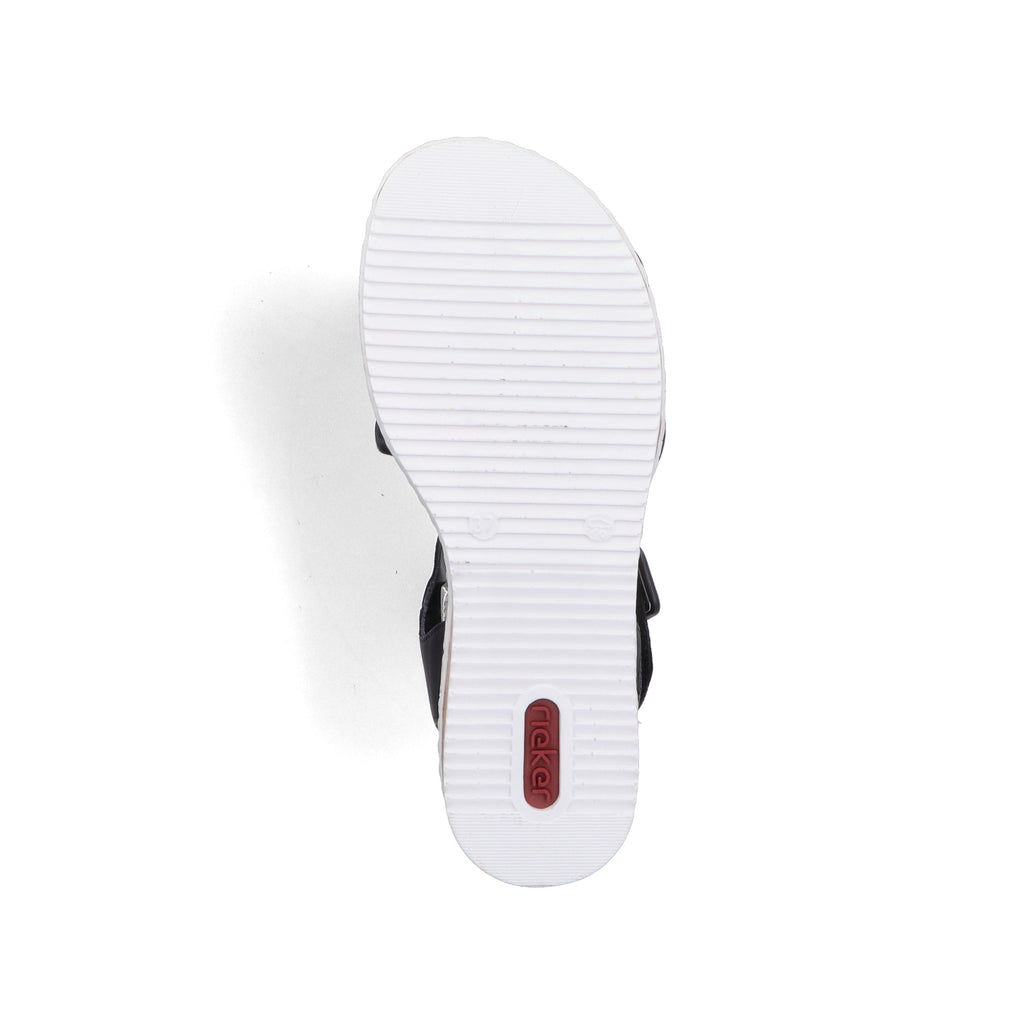 Black Hook & Loop Sandals for Women | Rieker V3691-00