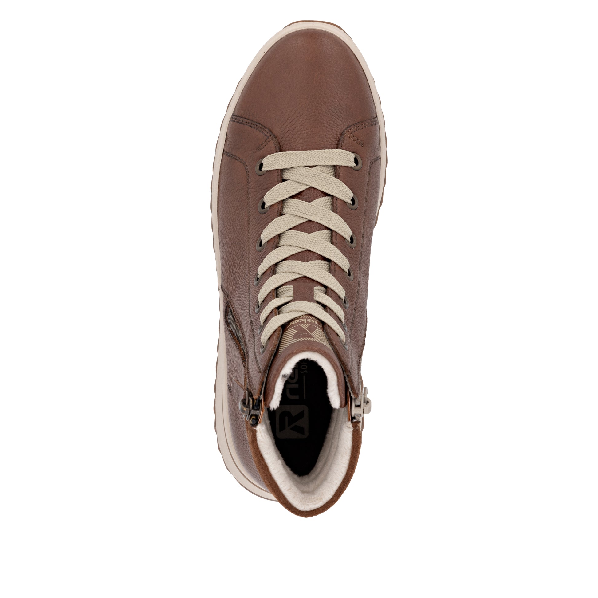 Brown Zip Boots for Women | Rieker W3870-24