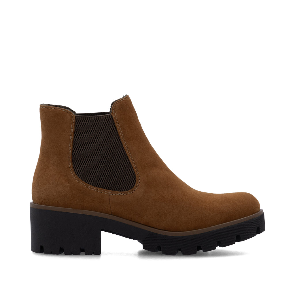 Brown Elasticated Boots for Women | Rieker 79265-22