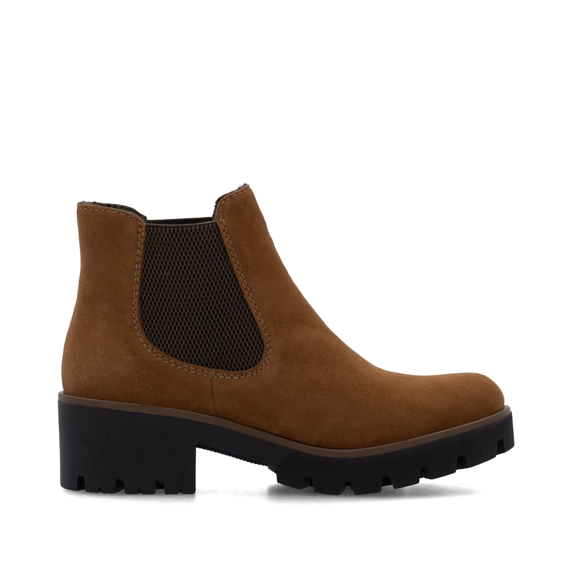 Brown Elasticated Boots for Women | Rieker 79265-22