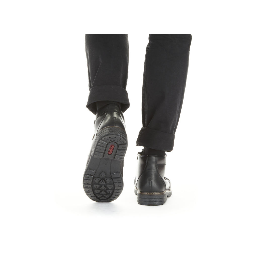 Black Zip Boots for Men | Rieker 33160-00