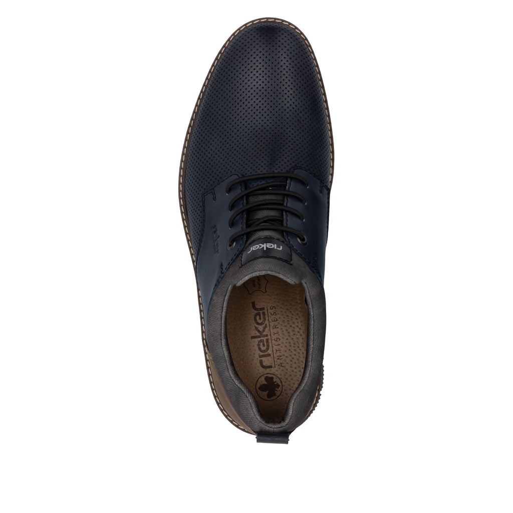 Blue Elasticated Shoes for Men | Rieker 14450-15