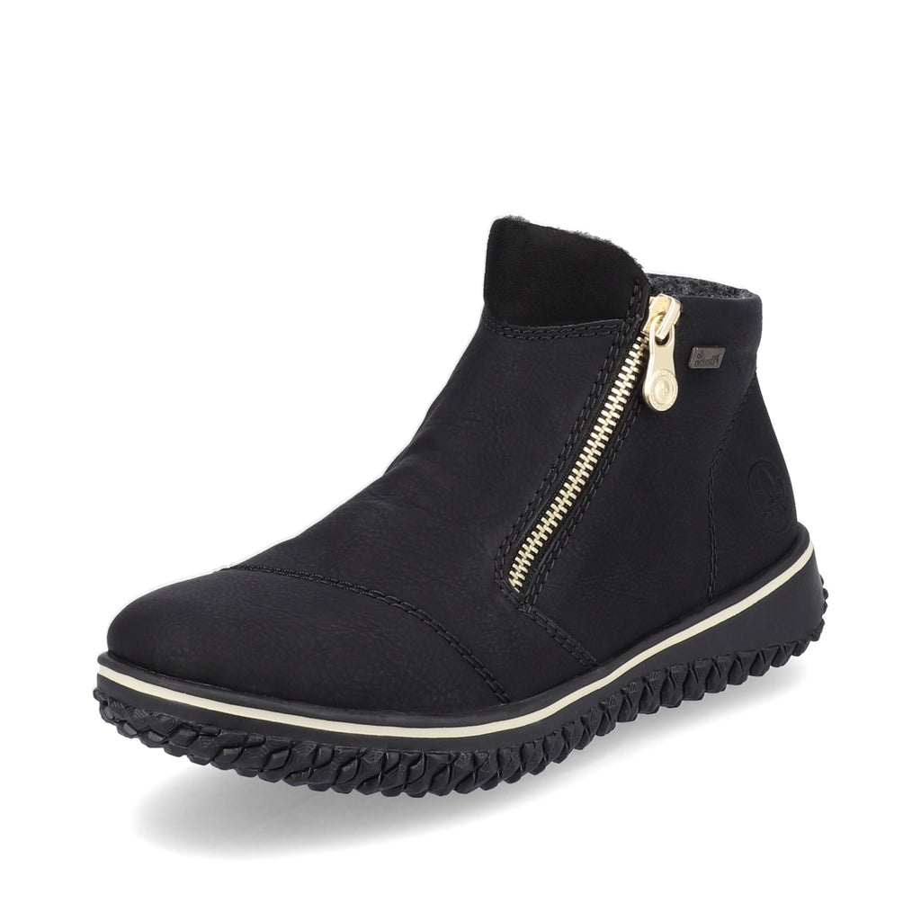 Black Zip Boots for Women | Rieker Z4265-00