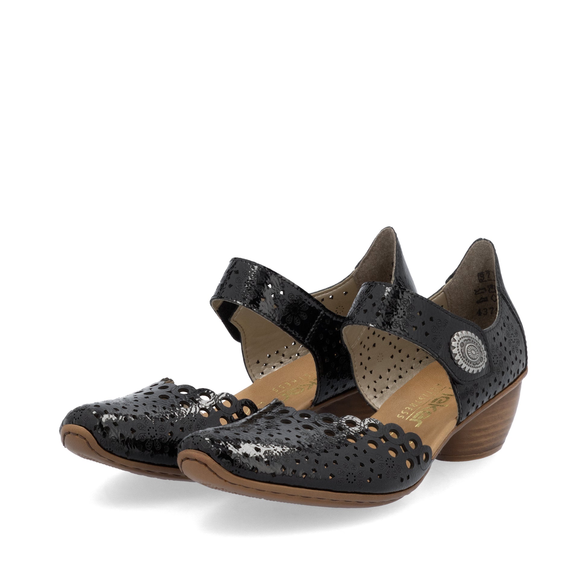 Black Hook & Loop Shoes for Women | Rieker 43753-02