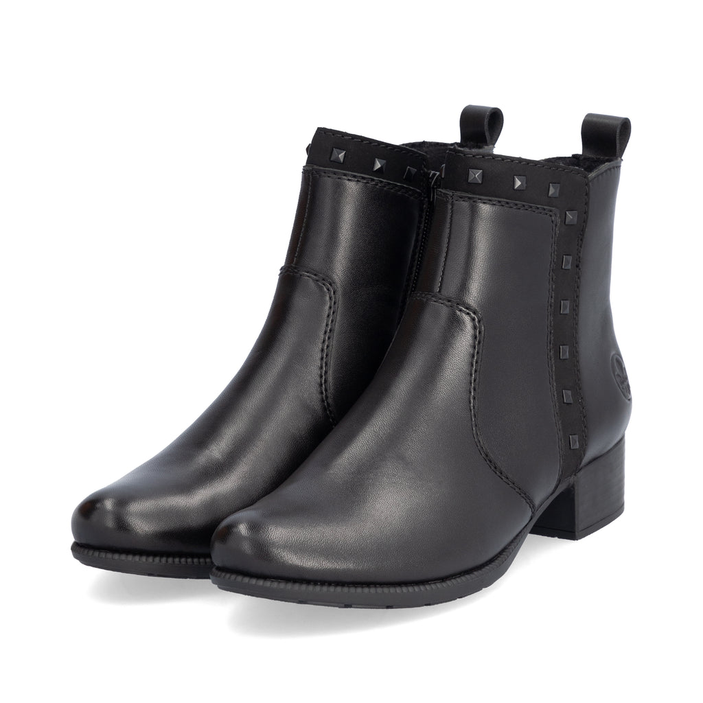 Black Zip Boots for Women | Rieker 78657-00