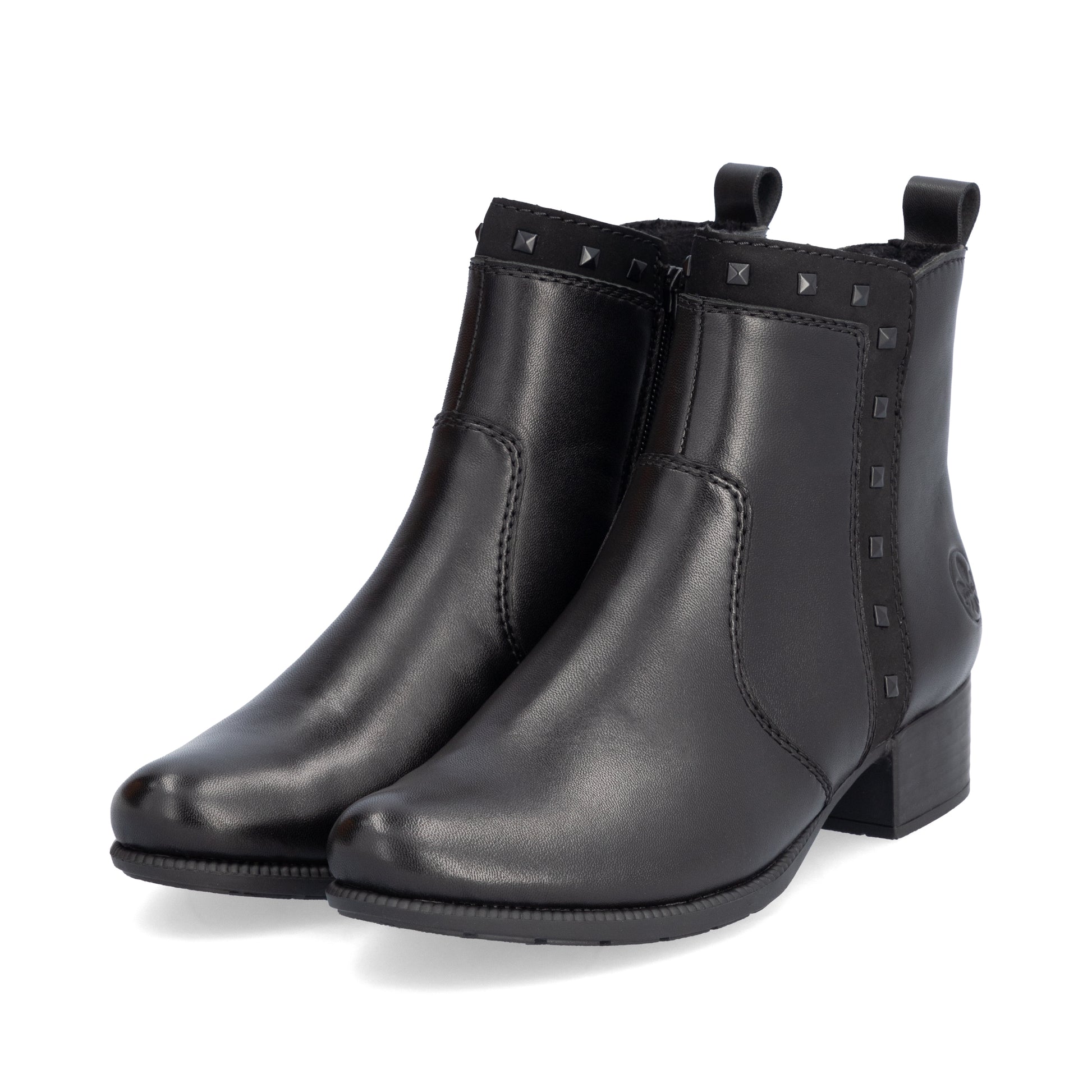 Black Zip Boots for Women | Rieker 78657-00