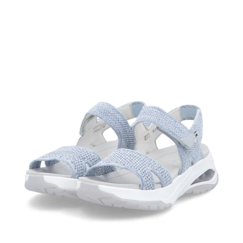 Blue Hook & Loop Sandals for Women | Rieker W3152-10
