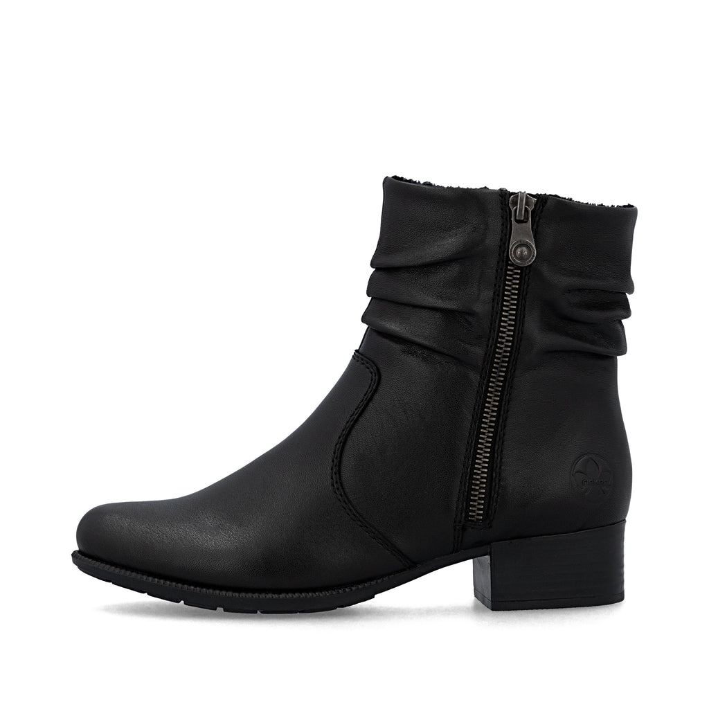 Black Zip Boots for Women | Rieker 78656-00