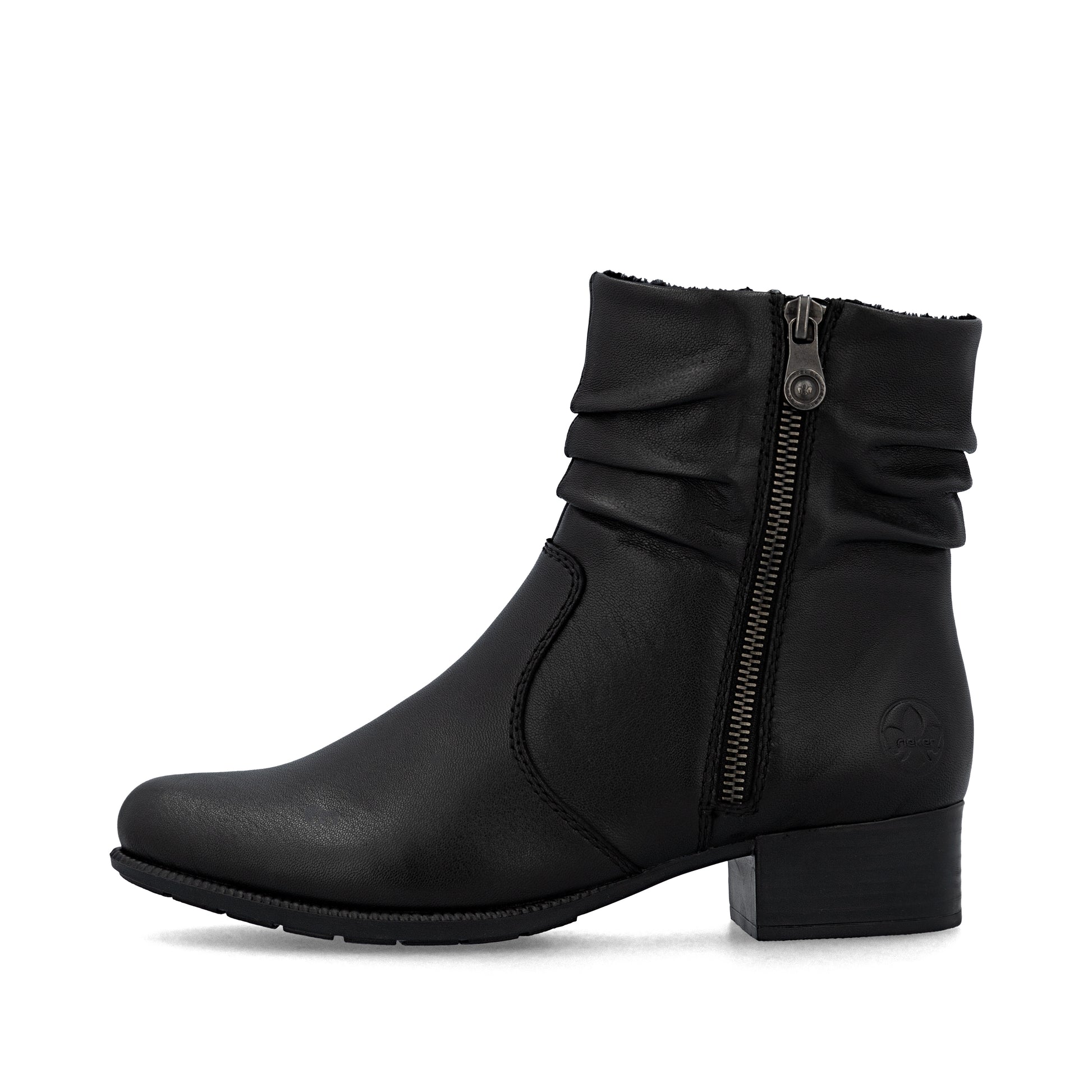 Black Zip Boots for Women | Rieker 78656-00