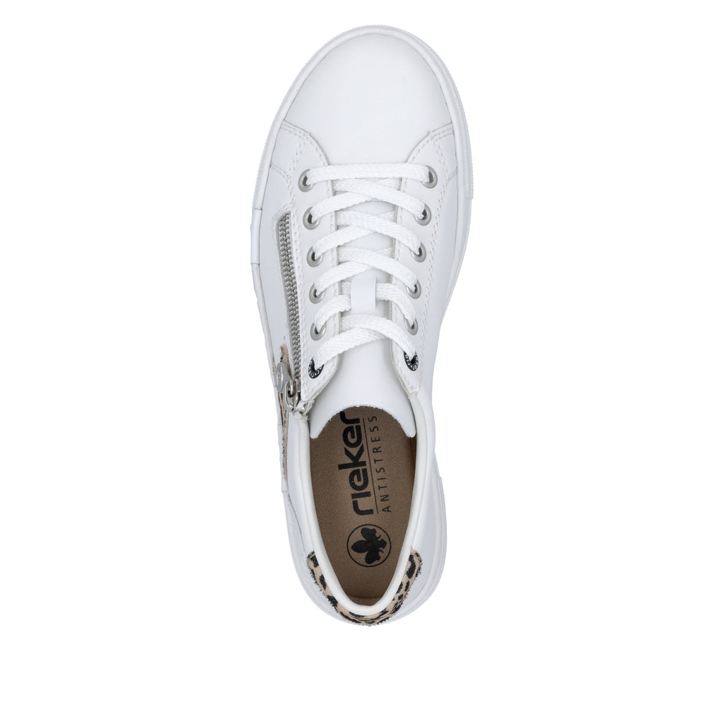 White Zip Shoes for Women | Rieker N4924-81