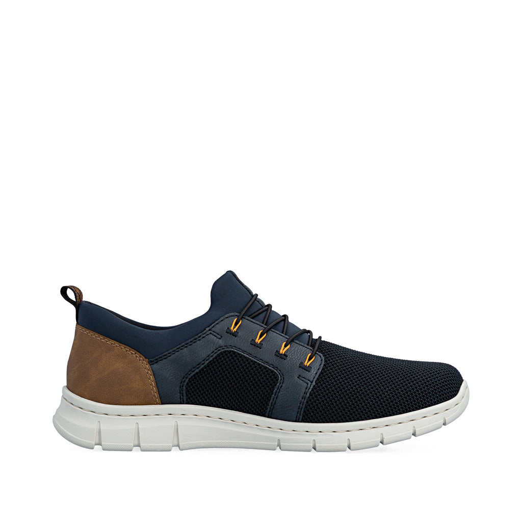 Blue Elasticated Shoes for Men | Rieker B7796-14