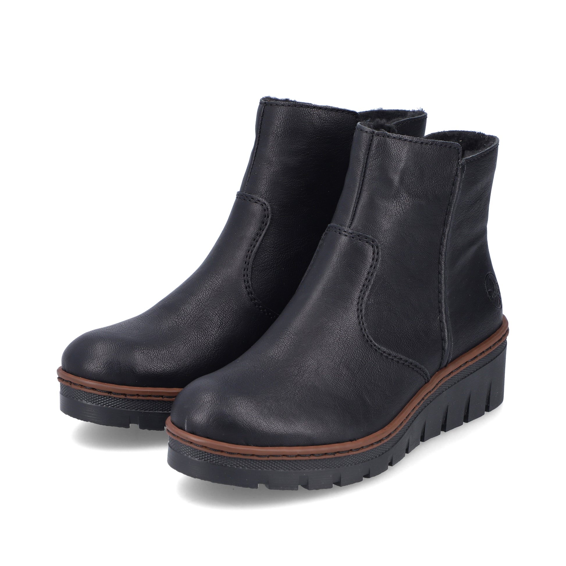 Black Zip Boots for Women | Rieker X9165-00