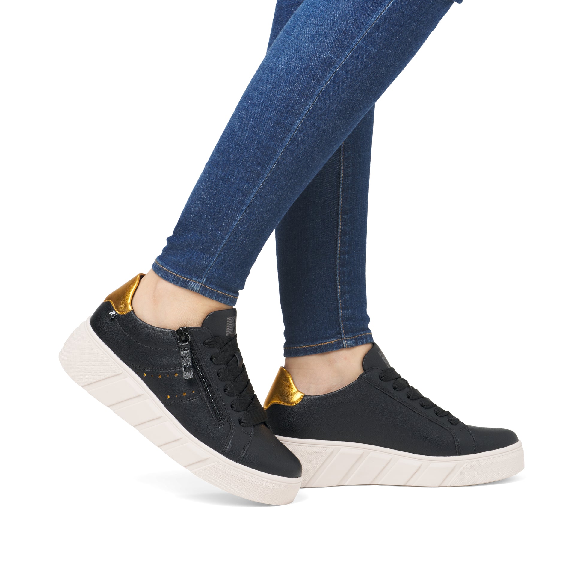White Zip Shoes for Women | Rieker Sport W0505-01