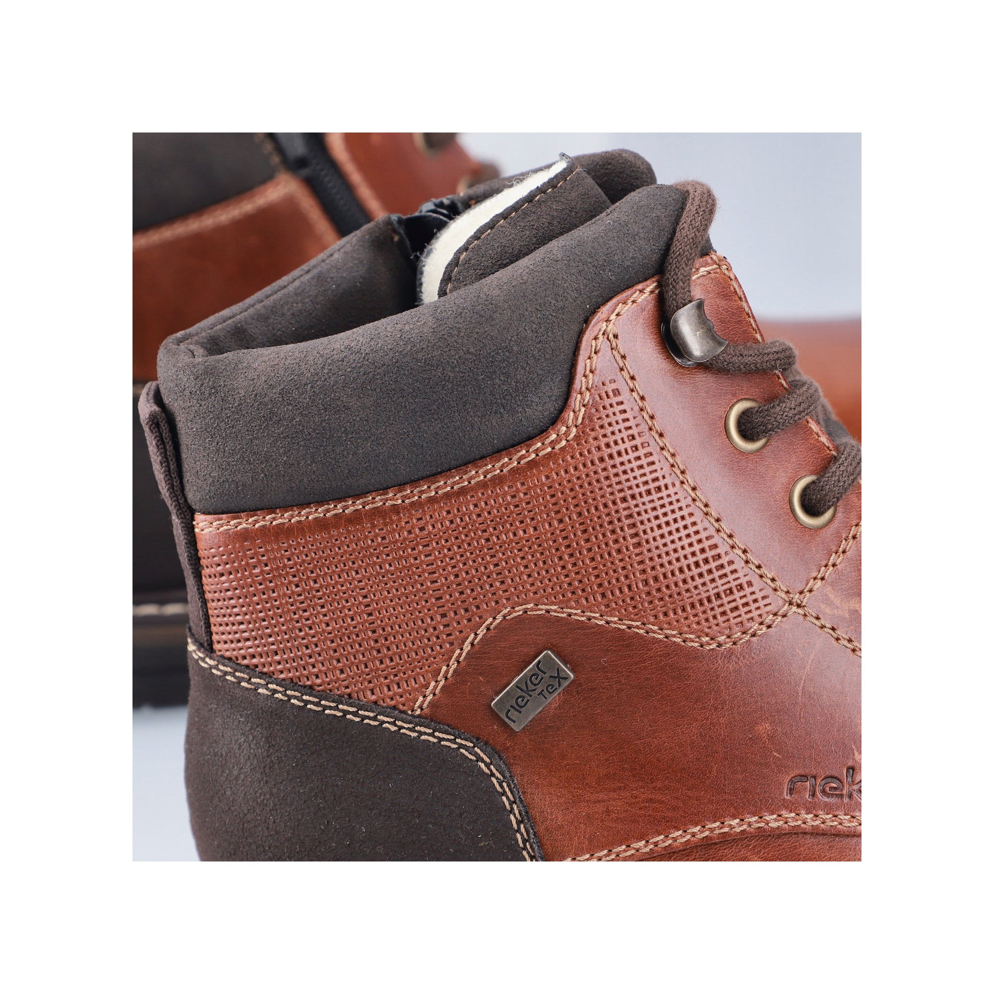 Brown Zip Boots for Men | Rieker 13740-24