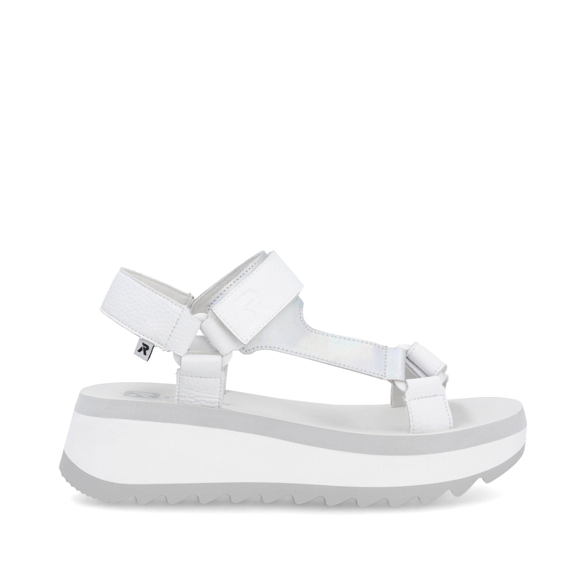 White Hook & Loop Sandals for Women | Rieker W3051-80