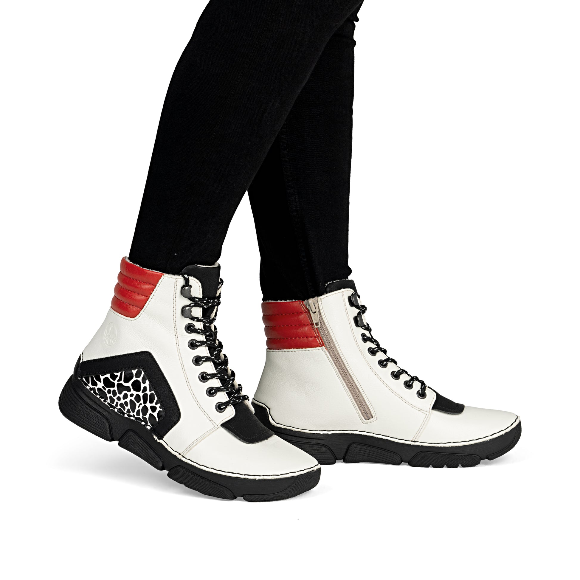 Beige Zip Boots for Women | Rieker 45904-60