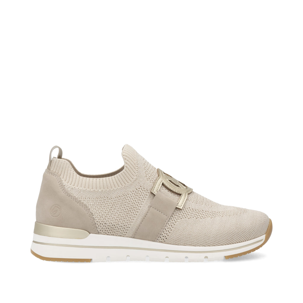 Beige Elasticated Shoes for Women | Remonte R6713-60