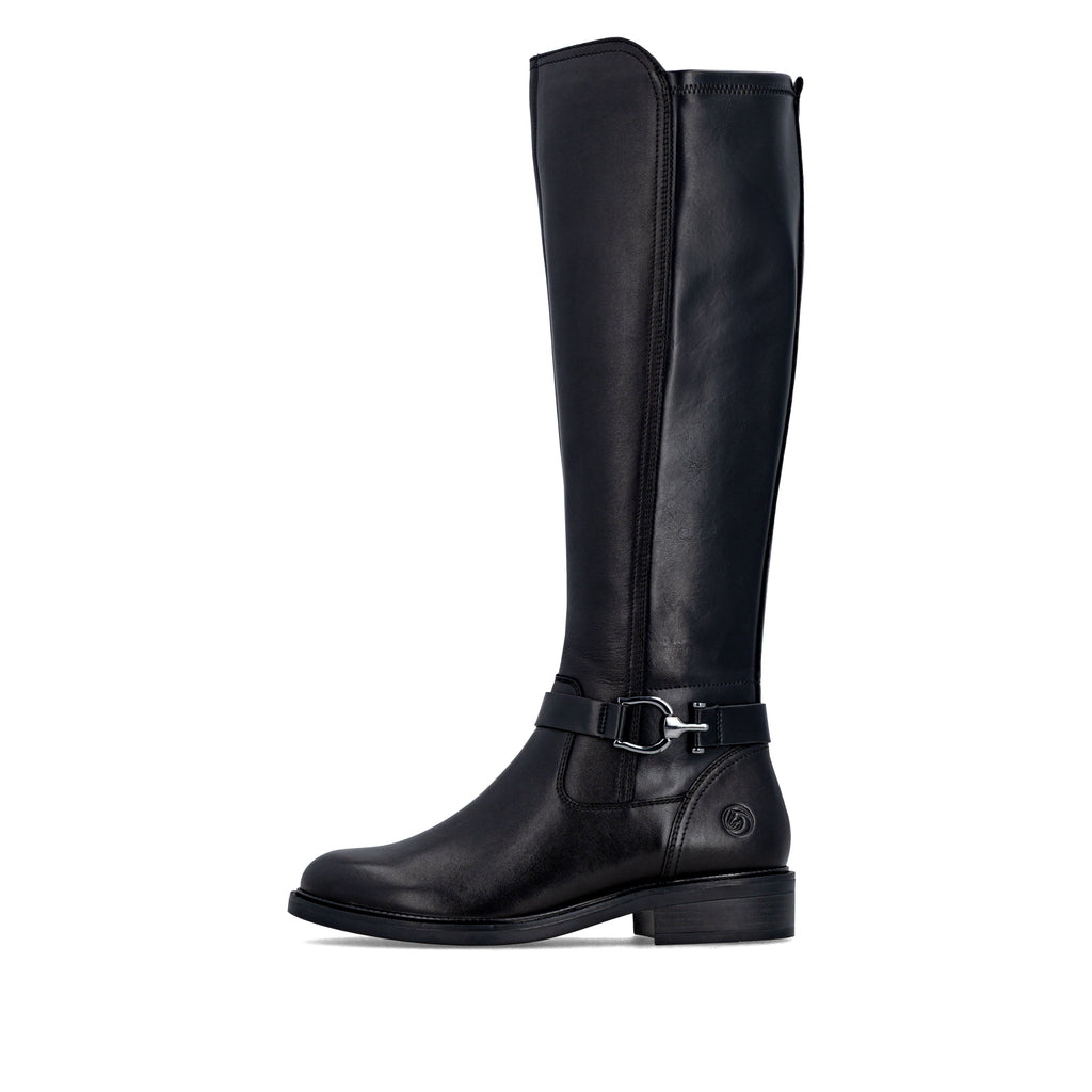 Black Zip Boots for Women | Remonte D2W77-00