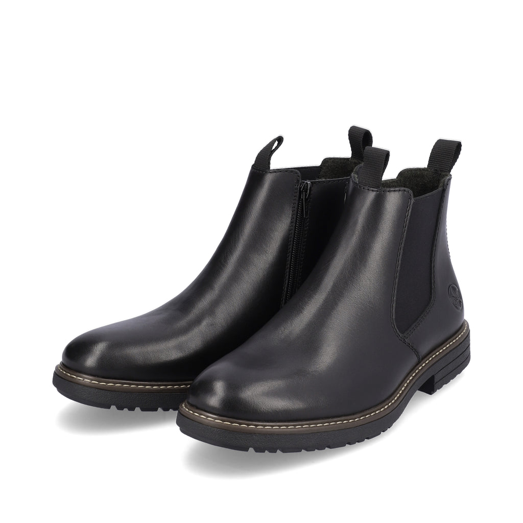Black Zip Boots for Men | Rieker 33180-00