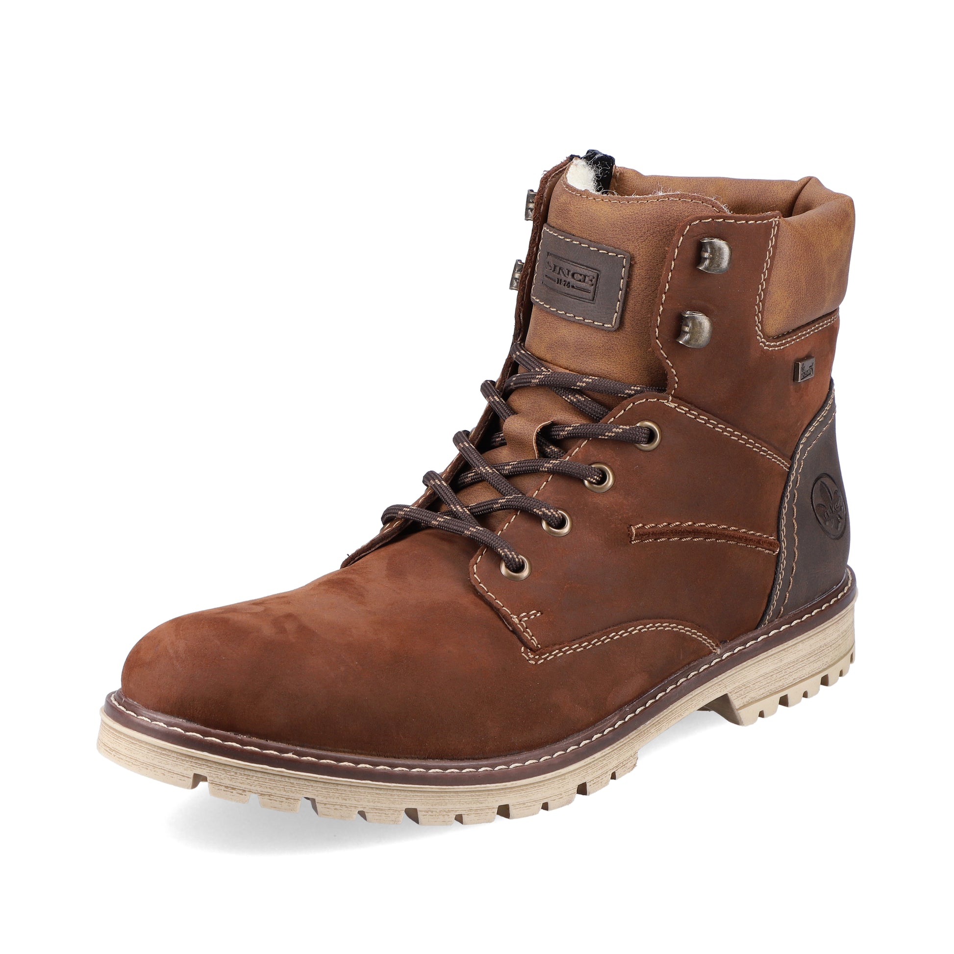 Brown Zip Boots for Men | Rieker F3613-22