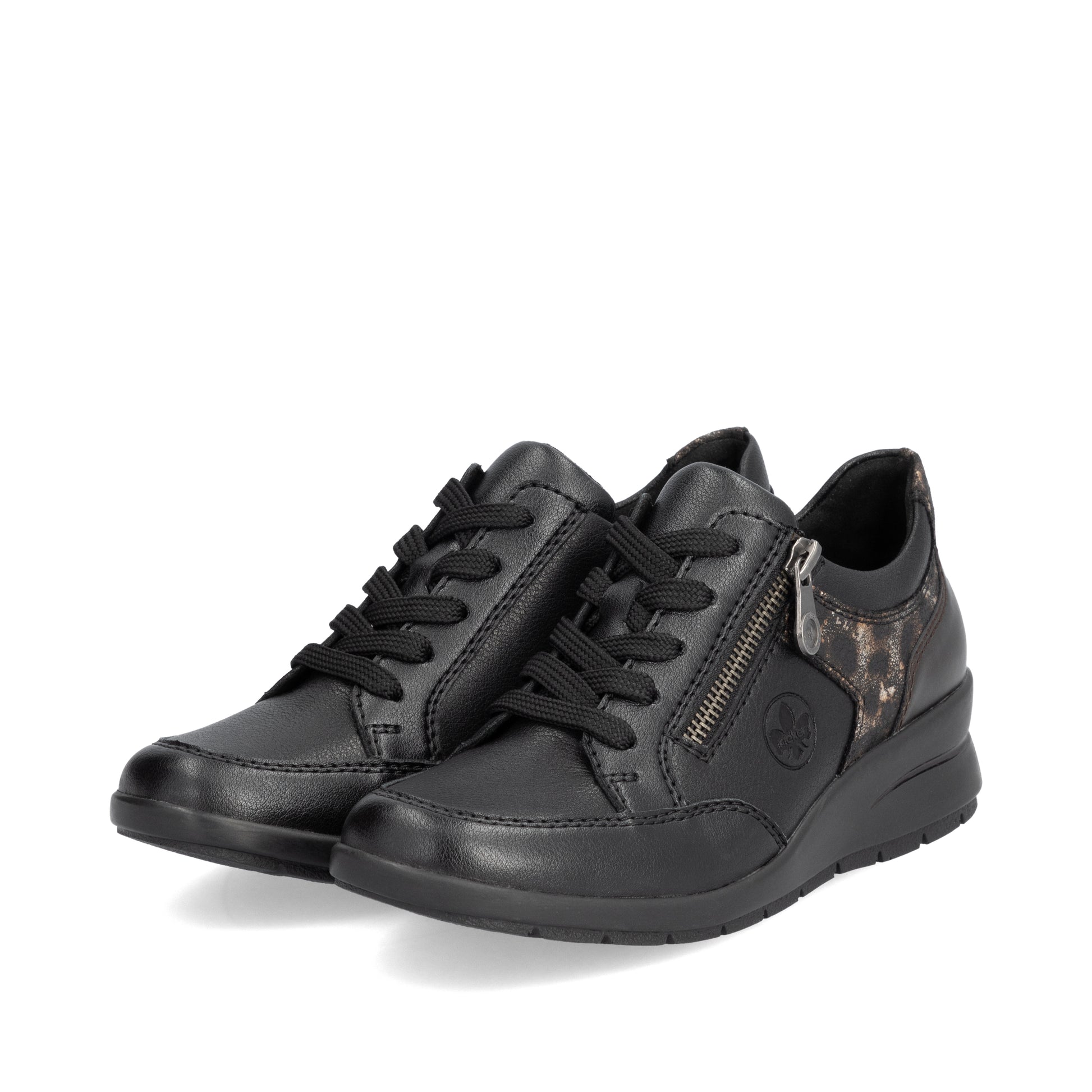 Black Zip Shoes for Women | Rieker L4801-00