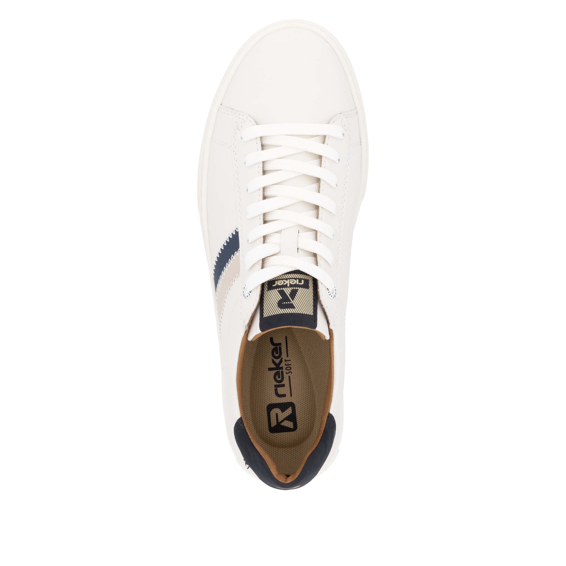 White Elasticated Shoes for Men | Rieker U0705-80