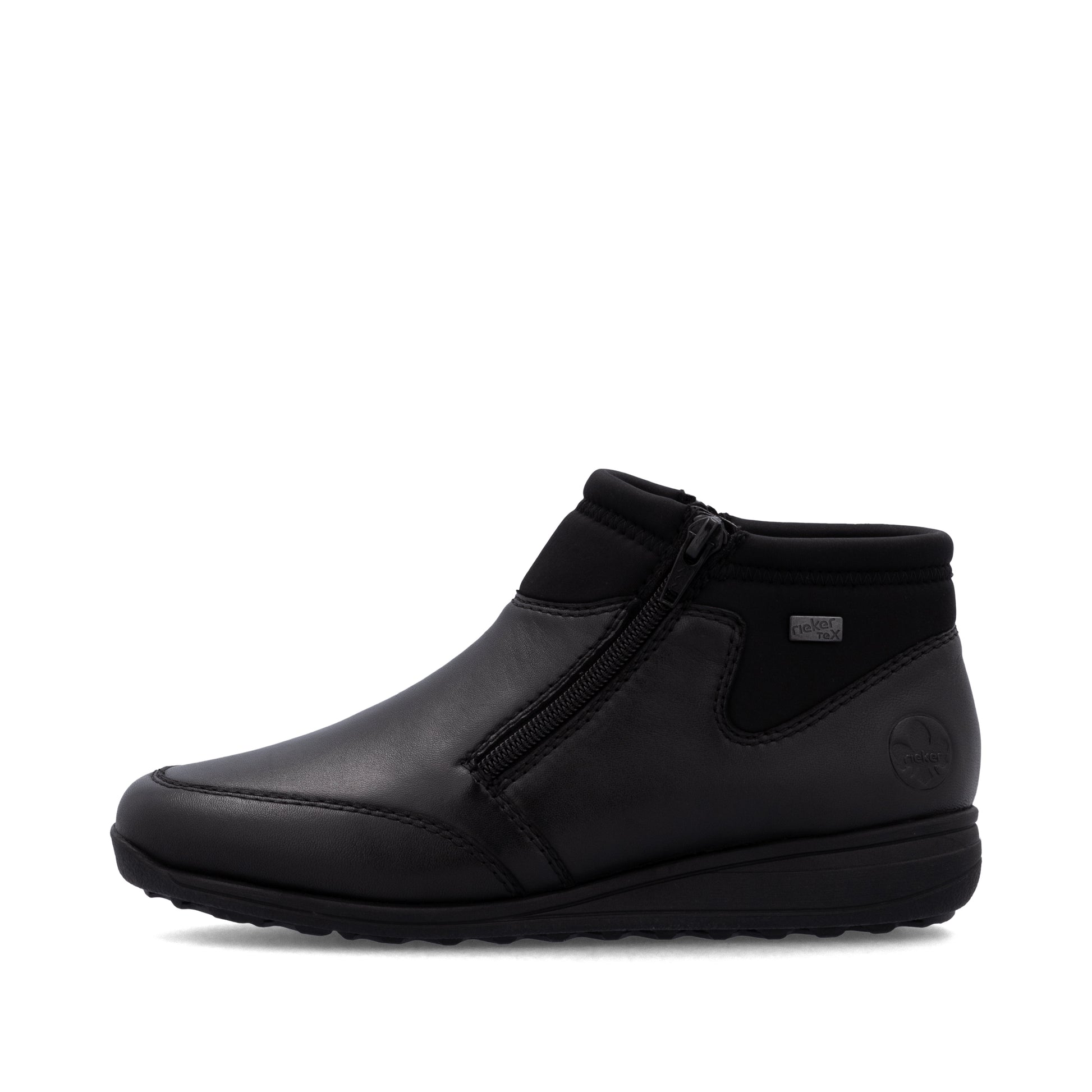 Black Zip Boots for Women | Rieker 47270-00
