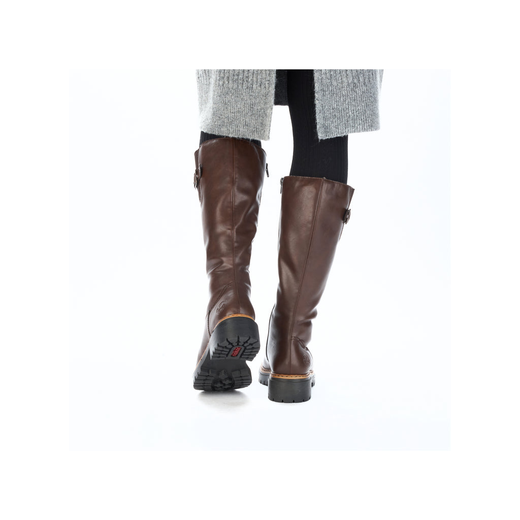 Brown Zip Boots for Women | Rieker 72694-25