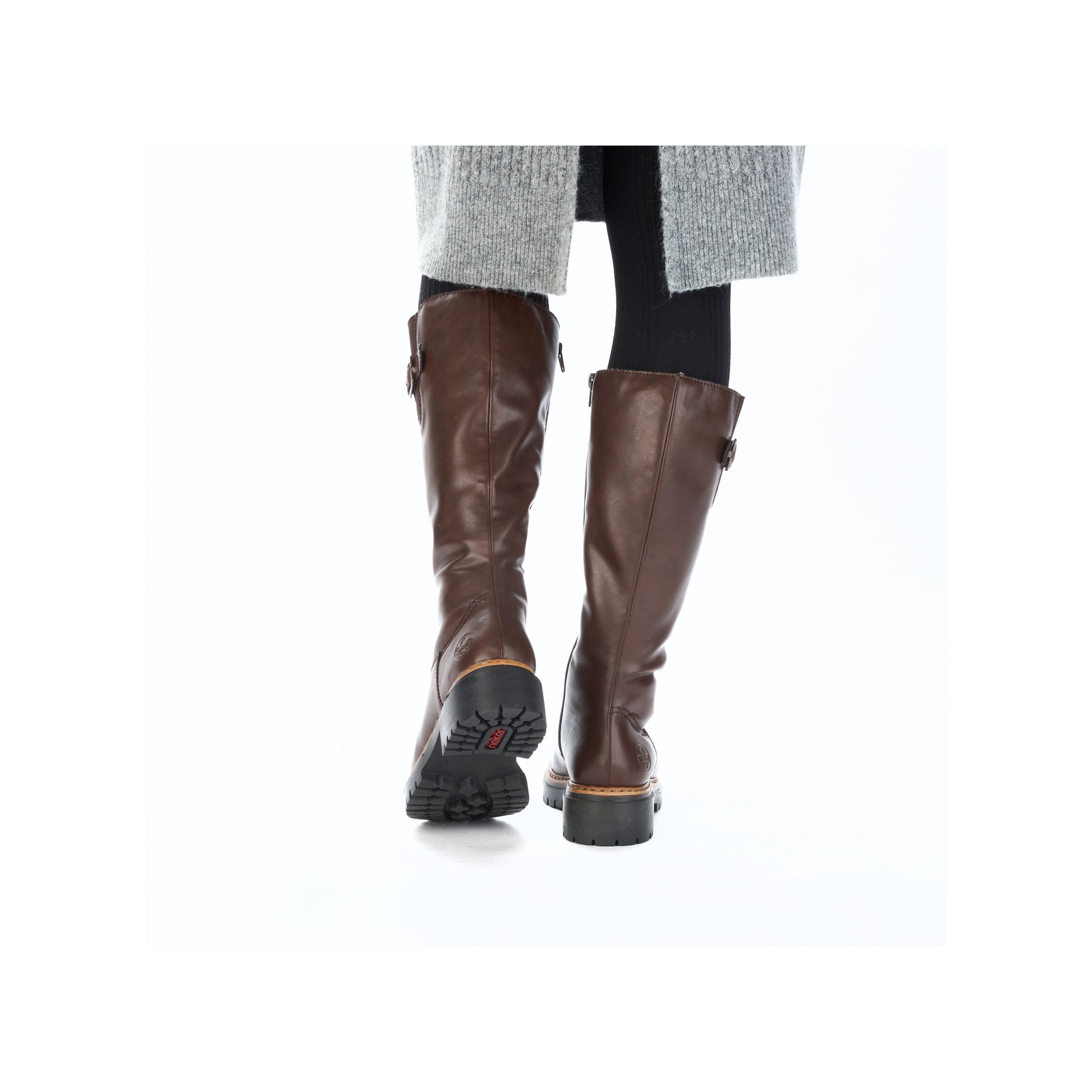 Brown Zip Boots for Women | Rieker 72694-25