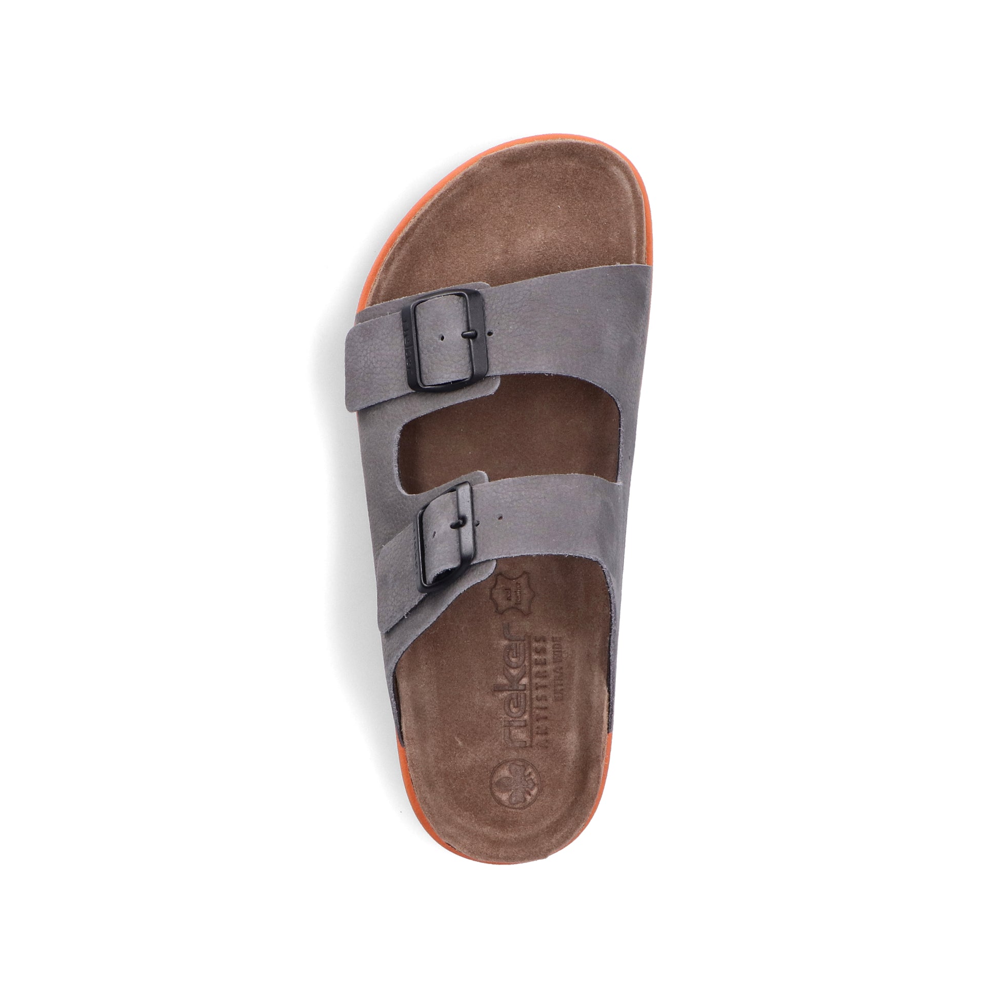 Grey Buckle Sandals for Men | Rieker 21190-40