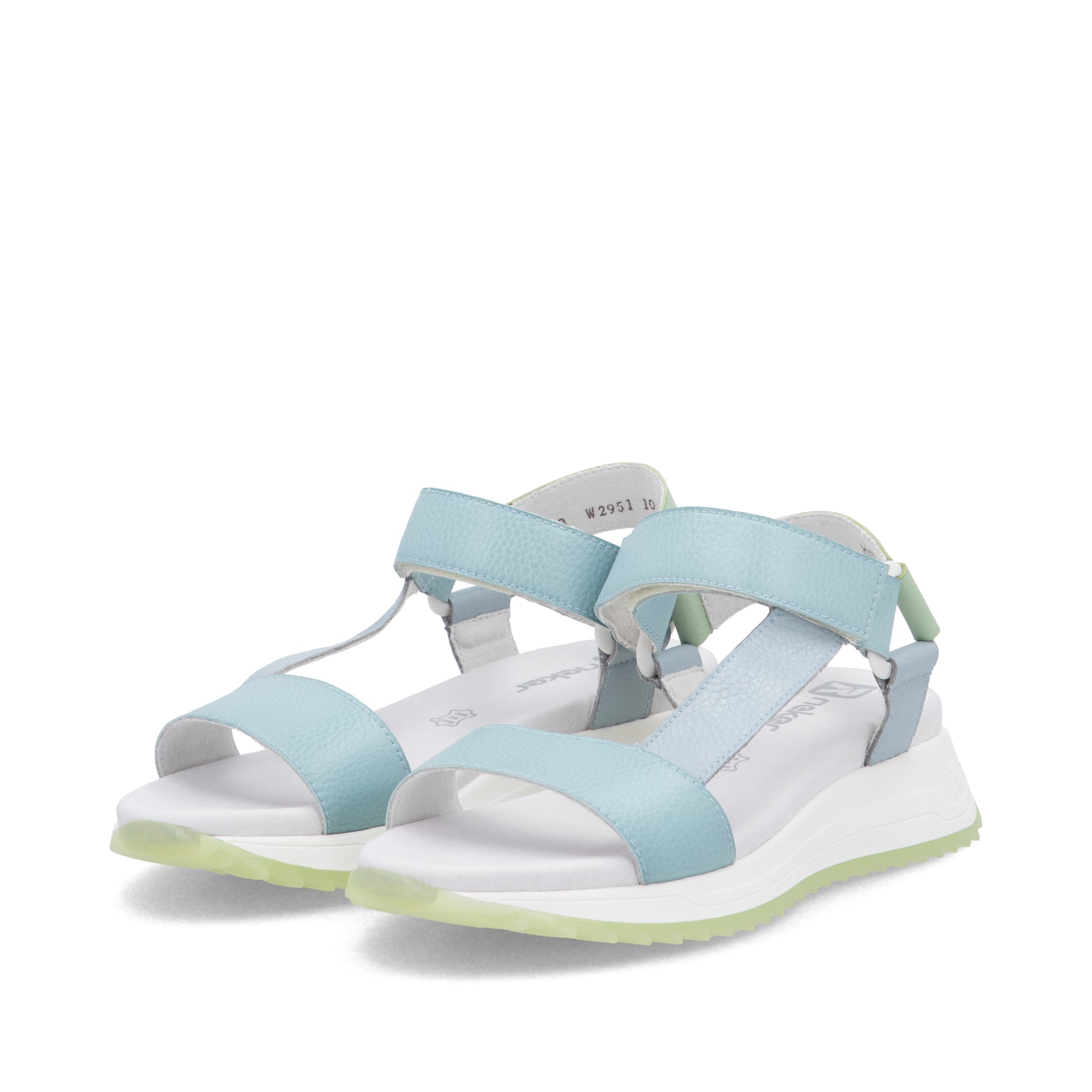 Blue Hook & Loop Sandals for Women | Rieker W2951-10