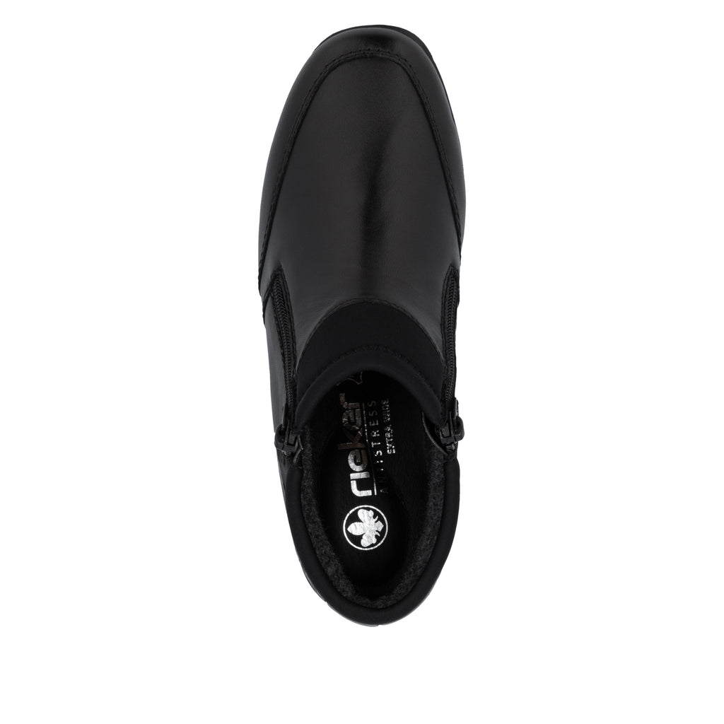 Black Zip Boots for Women | Rieker 47270-00