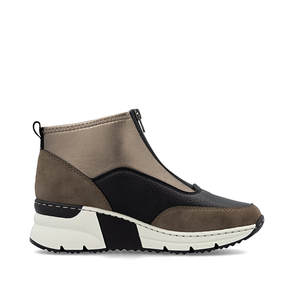 Brown Zip Boots for Women | Rieker N6352-25