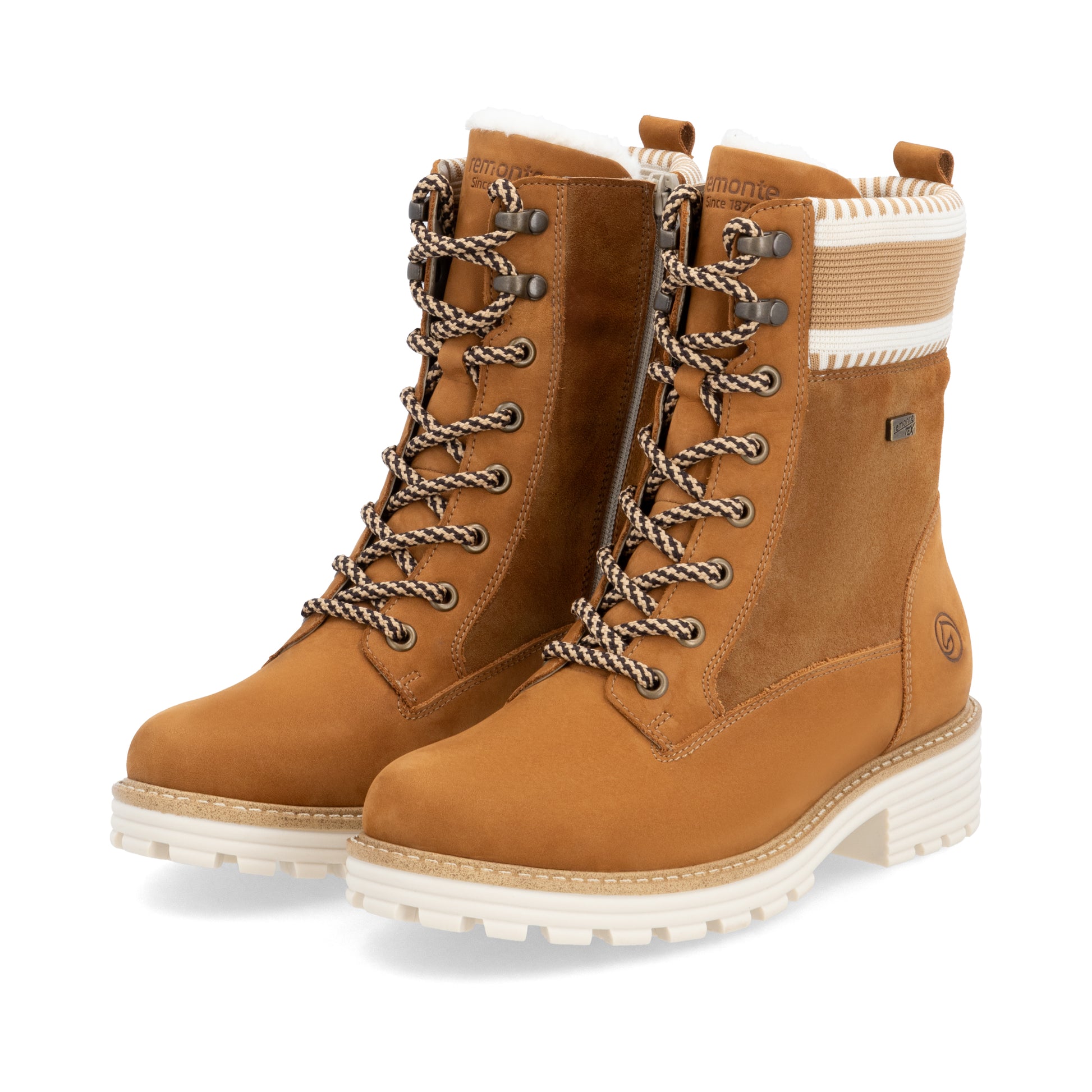 Brown Zip Boots for Women | Remonte D0W77-22