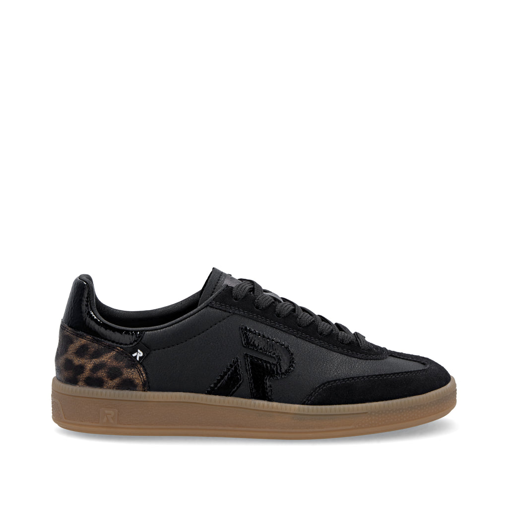 Black Elasticated Shoes for Women | Rieker W2200-03