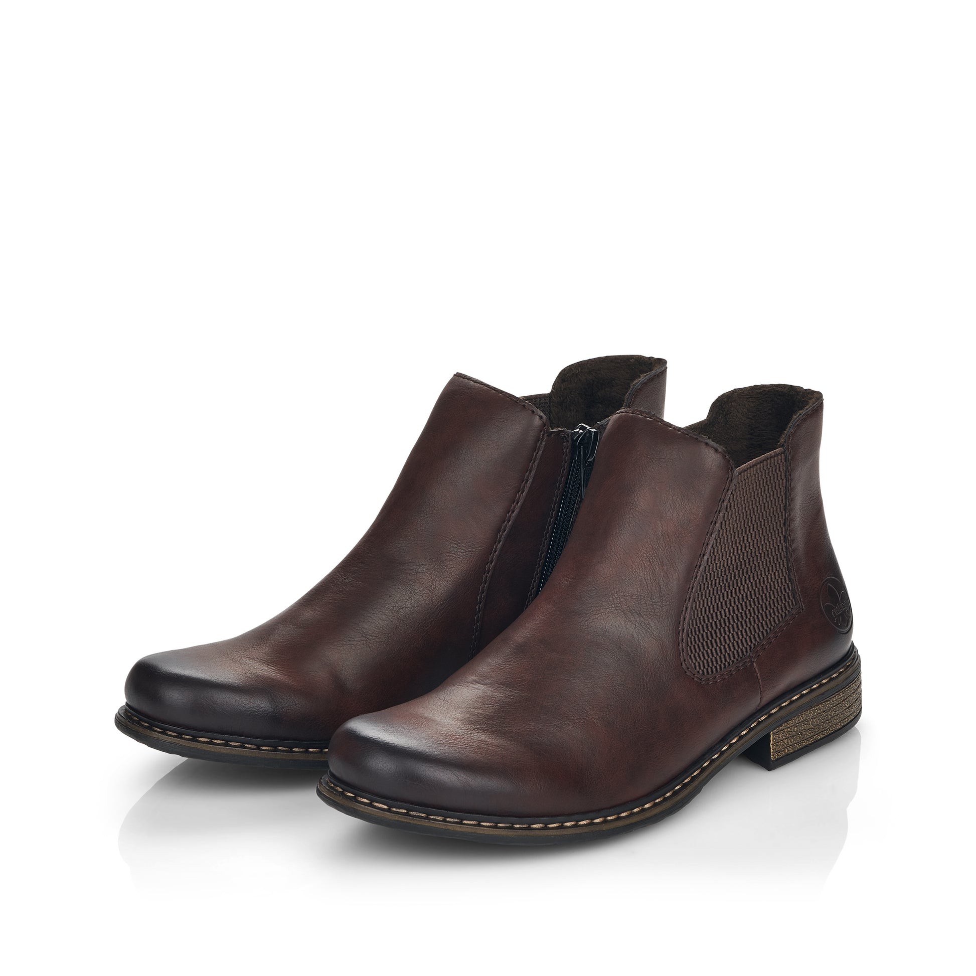 Brown Zip Boots for Women | Rieker Z4994-26