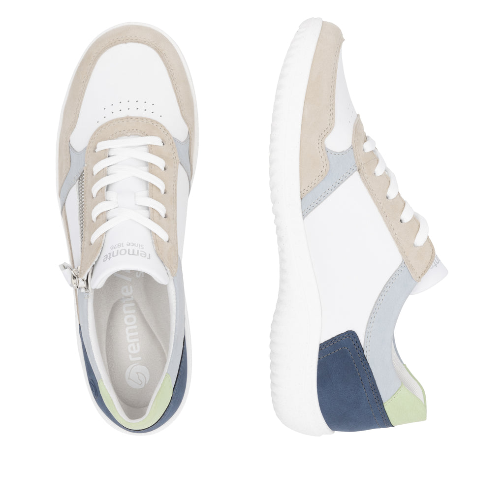 White Zip Shoes for Women | Remonte D1E06-81
