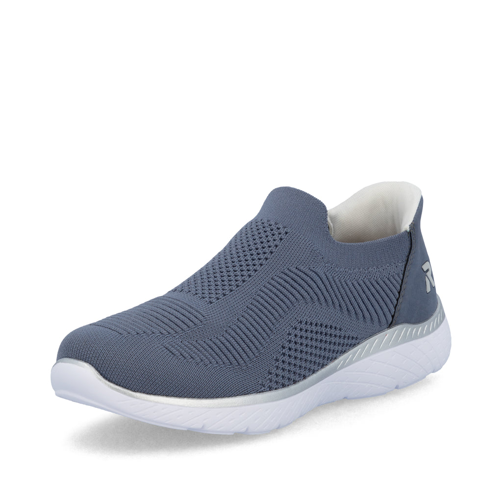 Blue Elasticated Shoes for Women | Rieker M5072-10