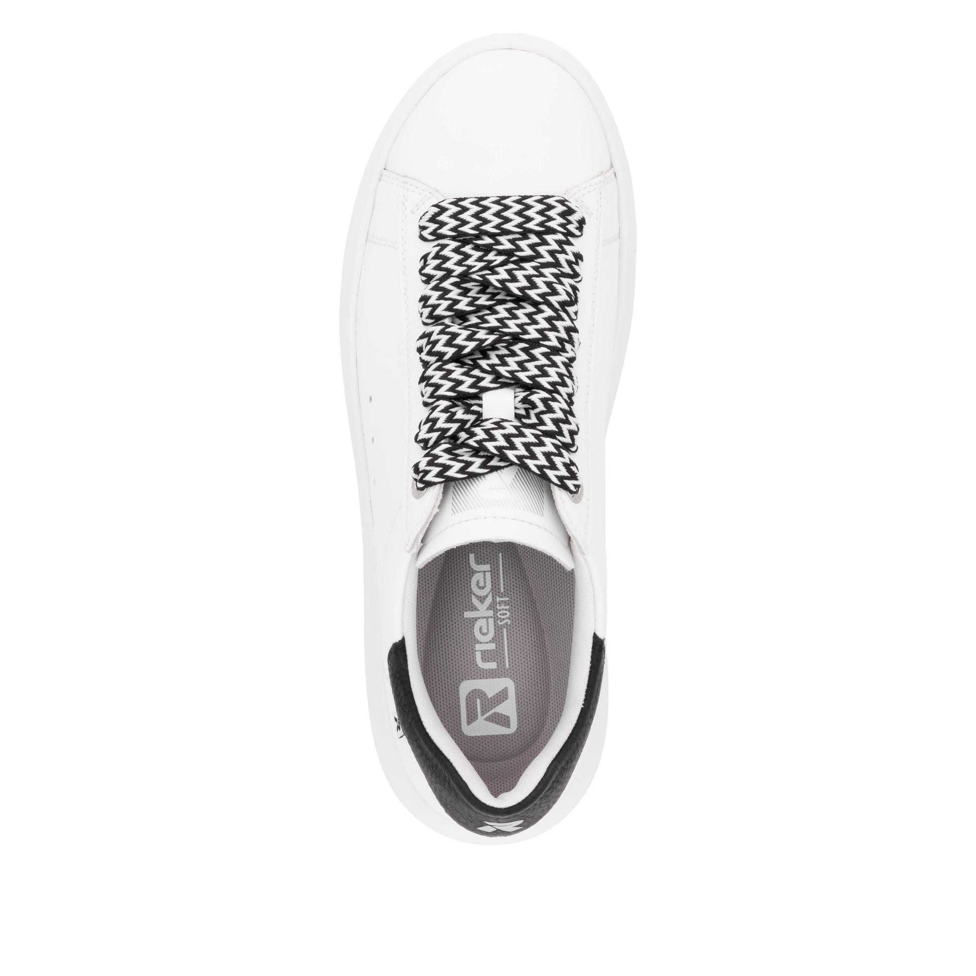 White Elasticated Shoes for Women | Rieker W1201-80