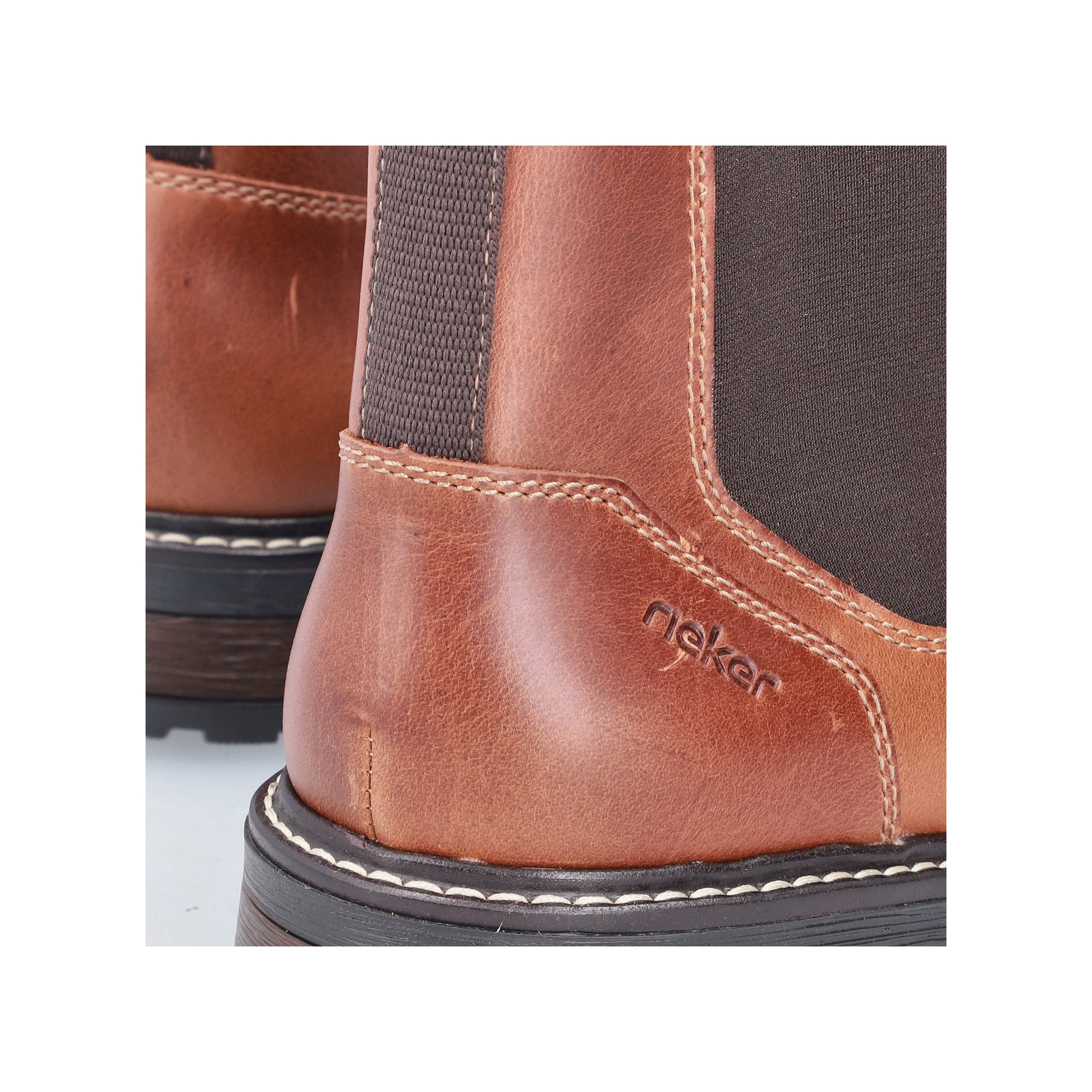 Brown Zip Boots for Men | Rieker 32052-24