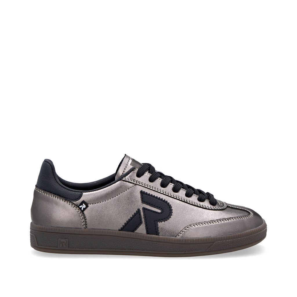 Silver/Platinum Elasticated Shoes for Women | Rieker W2200-91